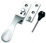 Satin Chrome Victorian Spoon End LH / RH Security Window latch (SCP472)