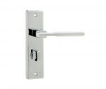 "Delta" Polished Chrome Finish Bathroom Door Lever Handles with T&R (JV3023PC)