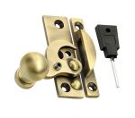 Ball End Claw Locking Sash Window Fitch Fastener Antique Brass (XL2020L)