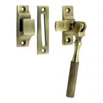 Solid Antique Brass "Knurl" LH / RH Window Latch (XL2042)