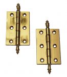 1 - 25mm Solid Brass Butt Hinges for Small Projects, Wooden Boxes (14610)