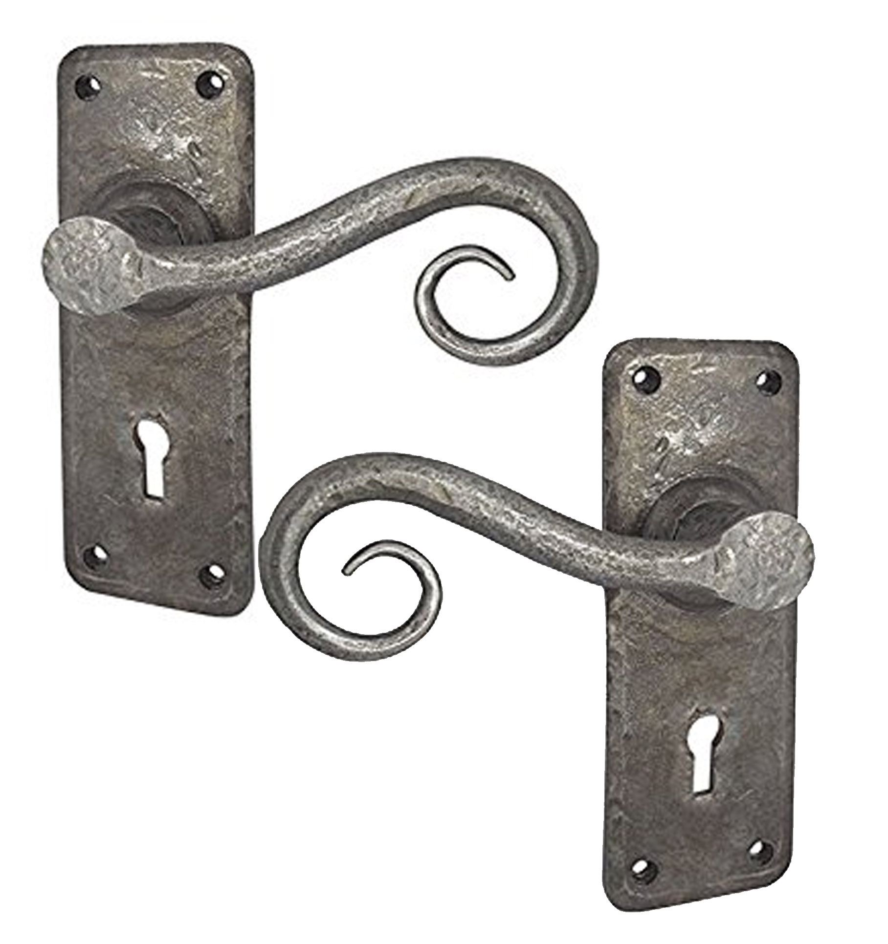 wrought iron door handles